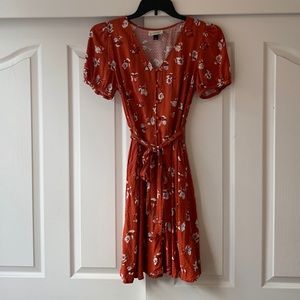 Burnt orange dress